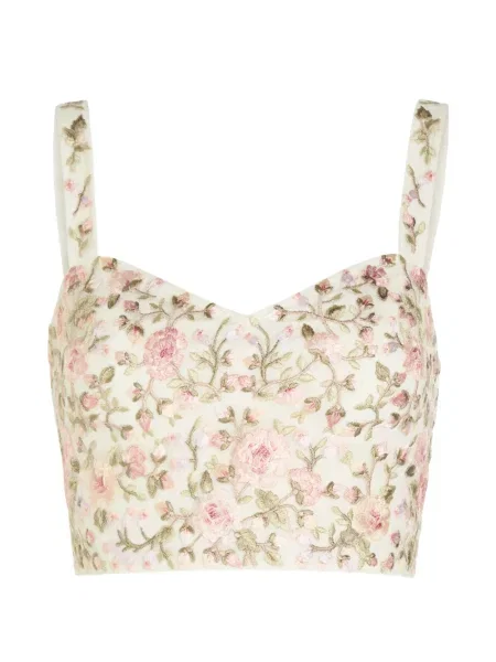 Decupat top Needle & Thread cu model floral plasă