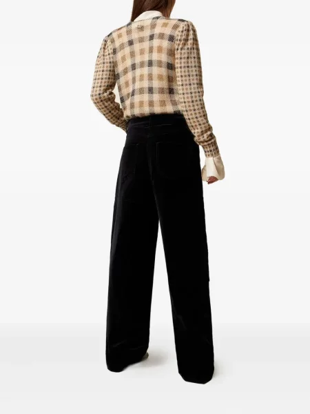 Pantaloni Twinset de catifea negru