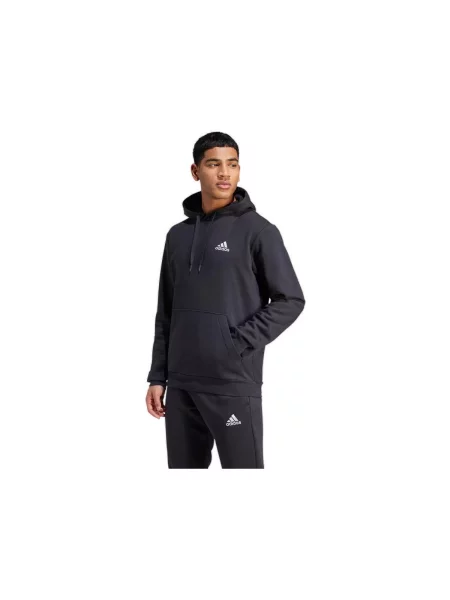 Hanorac din fleece Adidas din fleece negru