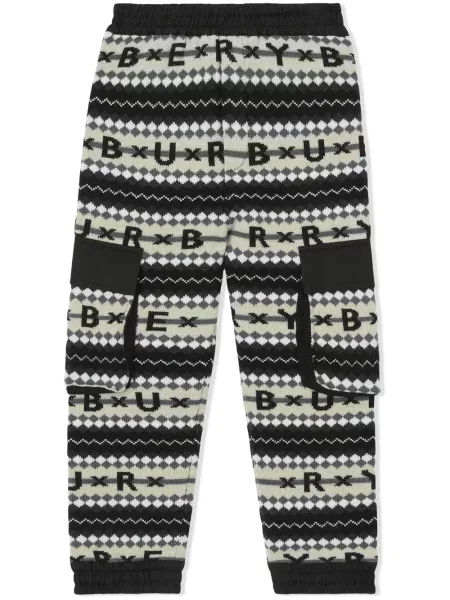 Spodnie dziecięce Burberry czarne
