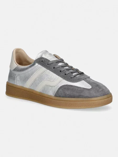 Gant sneakers din piele Cuzima argintiu