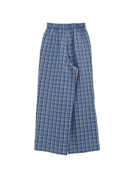Pantaloni Baserange în carouri albastru