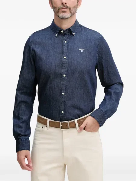 Cămașă de blugi Barbour albastru