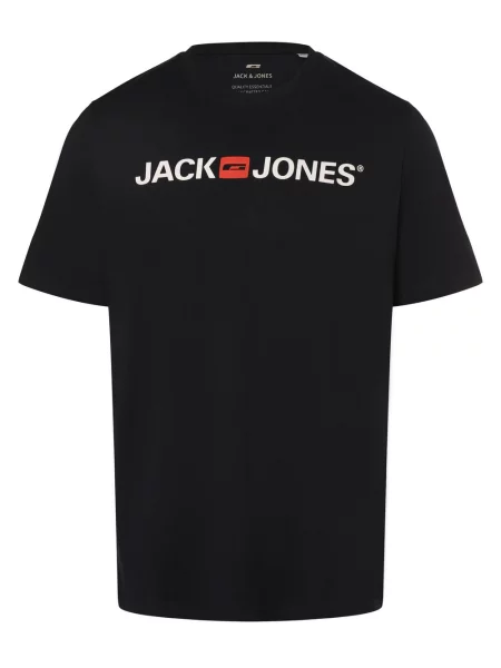 T-shirt z nadrukiem z logo Jack & Jones niebieska