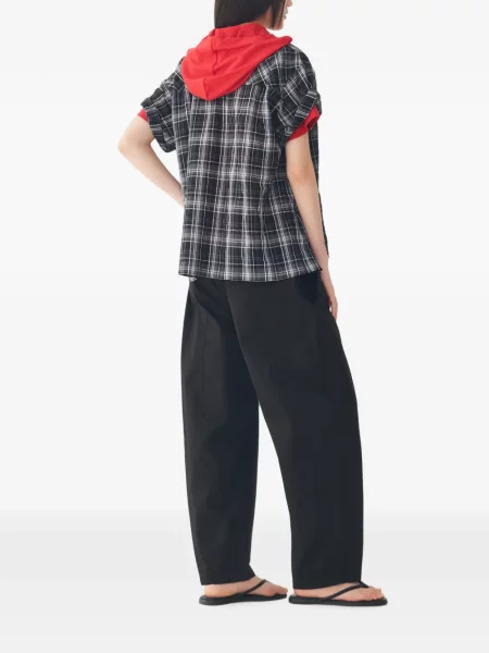 Καρό μικρός πουκάμισο Tomboy μαύρο