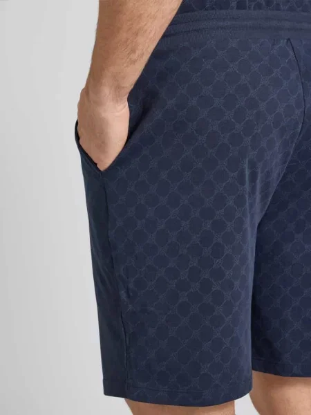 Szorty z bawełny z wzorem z logo Joop! Collection
