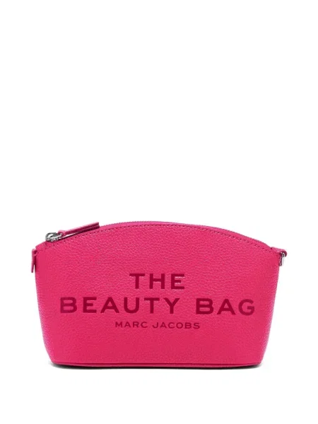 Pungă cosmetică Marc Jacobs din piele roz