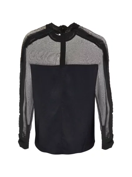 Top Sandro de mătase negru