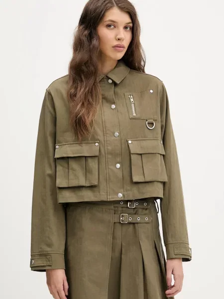 The Ragged Priest geacă de tranziție oversize verde