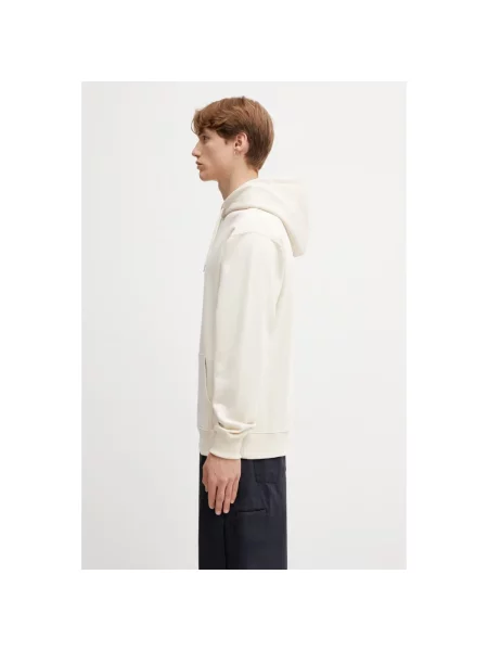 Drôle de Monsieur bluza z kapturem Le Hoodie Slogan Classique beżowa