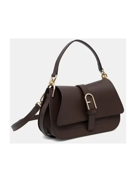 Furla torebka crossbody skórzana brązowa