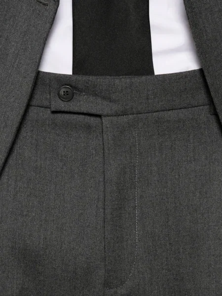 Pantaloni Medeea plisate gri