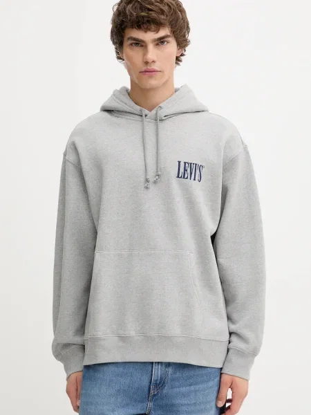 Pulover Levi's s kapuco siva
