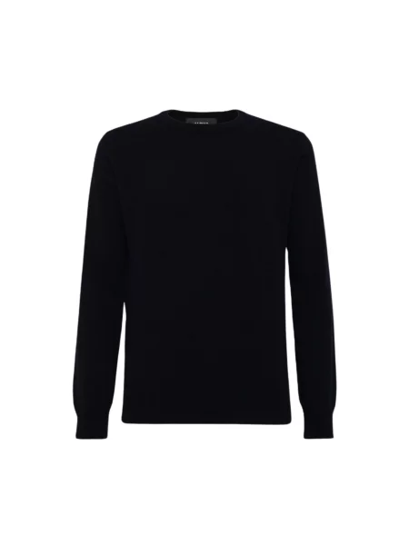 Sweter Alpha Studio wełniany czarny