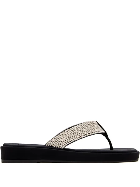 Křišťálové sandály Schutz na platformě černé