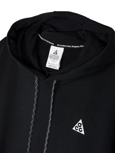 Тениска Nike с автограф с качулка черно