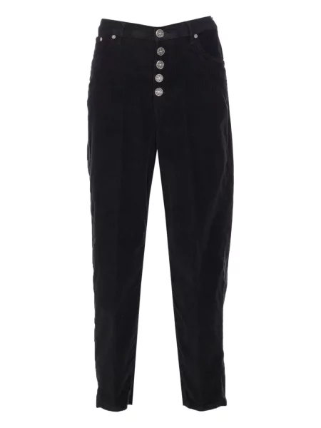 Blugi Dondup de catifea cord negru