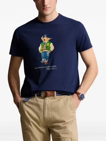 Cu centură curea Polo Ralph Lauren tricotate cu dungi albastru