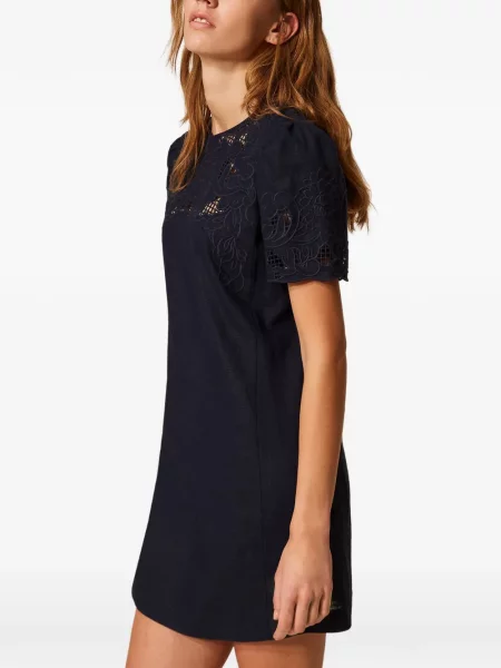 Rochie mini Twinset scurtă de costum albastru