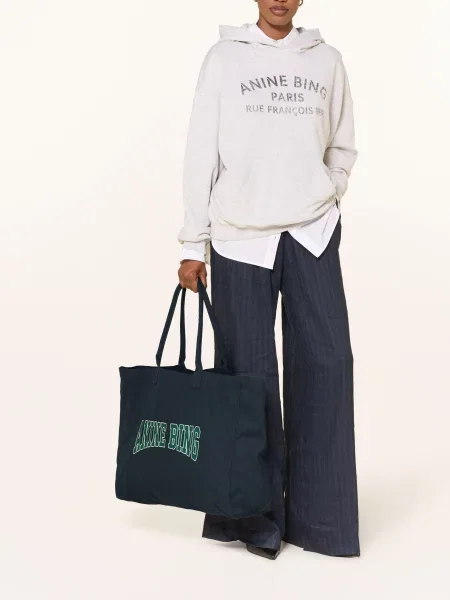 Shopper kabelka Anine Bing modrá