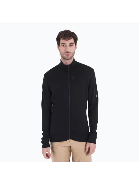 Trekingová mikina icebreaker Merino Quantum IV black černá
