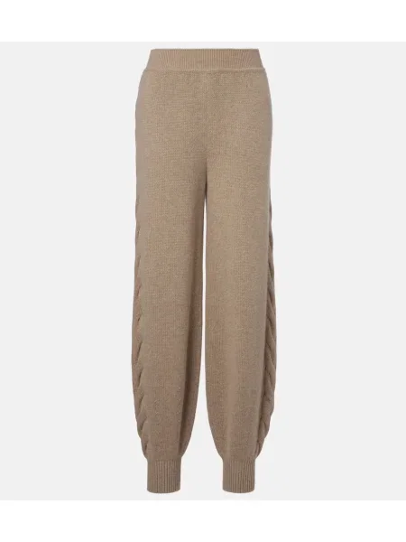 Spodnie dresowe Loro Piana z kaszmiru różowe