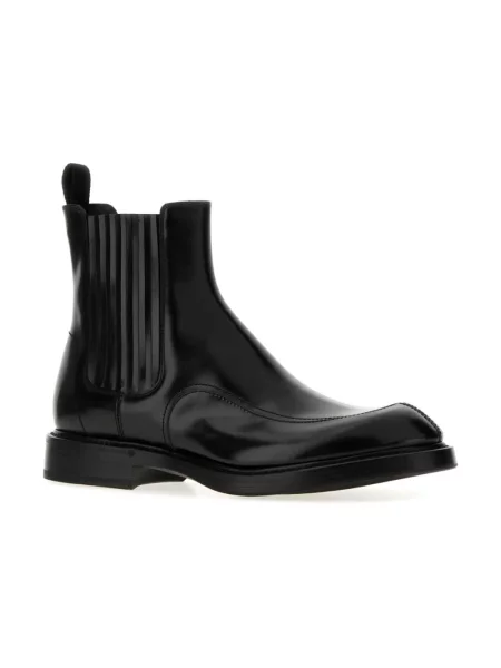 Botki Dolce And Gabbana skórzane czarne