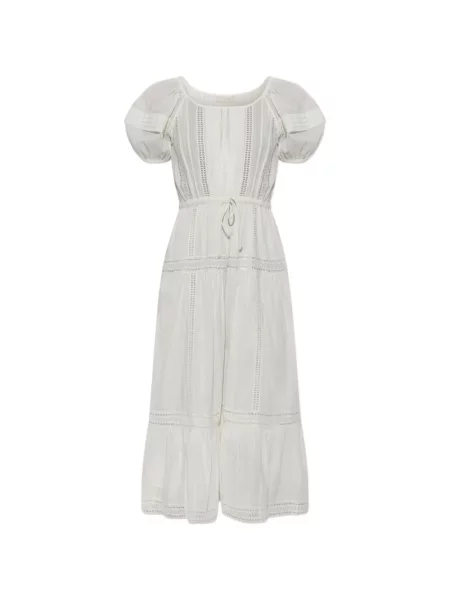 Rochie midi Ulla Johnson din dantelă alb