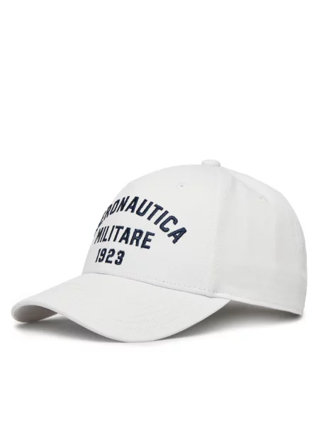 Czapka z daszkiem Aeronautica Militare off white biała