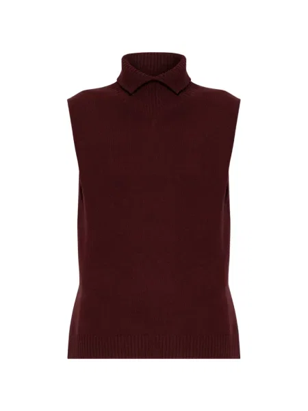 Gulerat vestă Jil Sander fără mâneci roșu