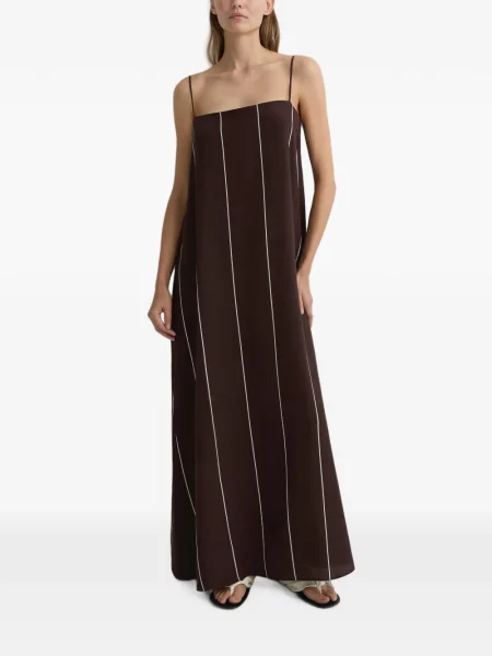 Rochie maxi Bondi Born de mătase maro