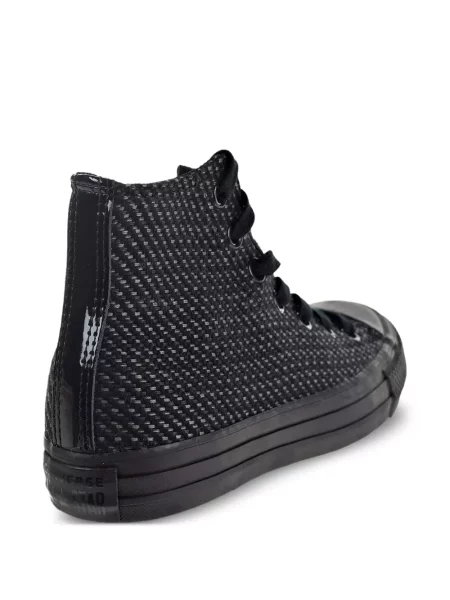Kožené retro tenisky Converse Chuck Taylor All Star s výšivkou černé