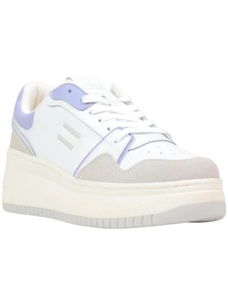 Tommy Jeans Sneaker low bej / ecru / mov lavandă alb