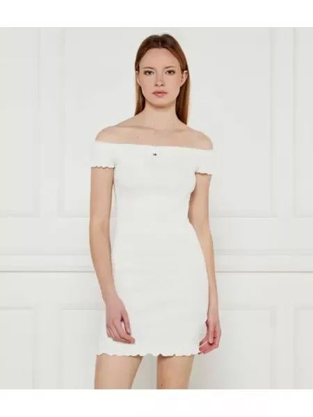 Tommy Jeans Rochie alb