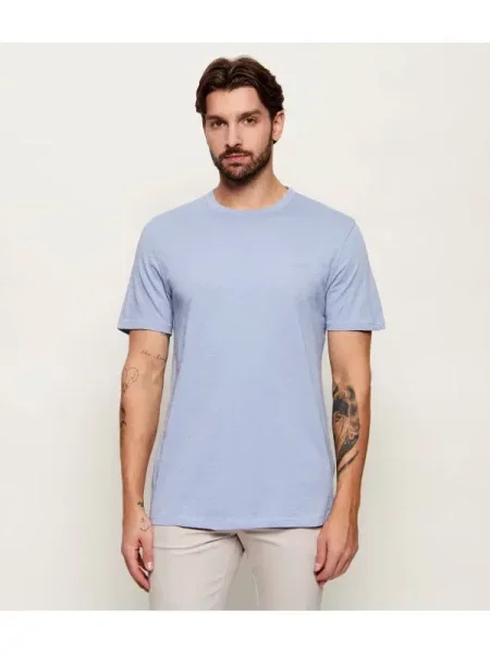 BOSS Tricou Tegood celest albastru