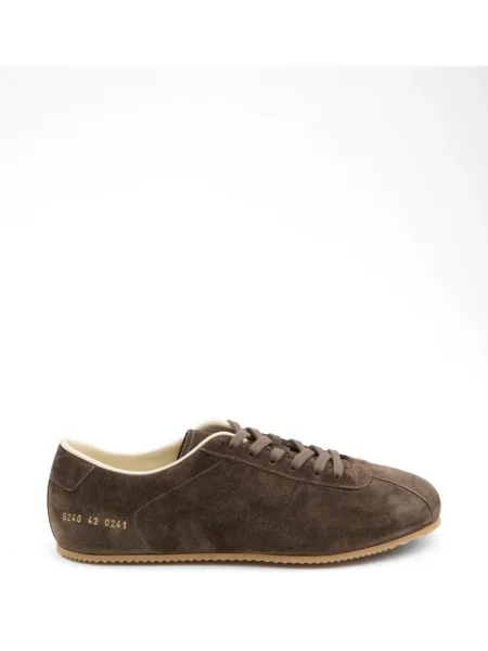 Sneakerși Common Projects cu șireturi din dantelă maro