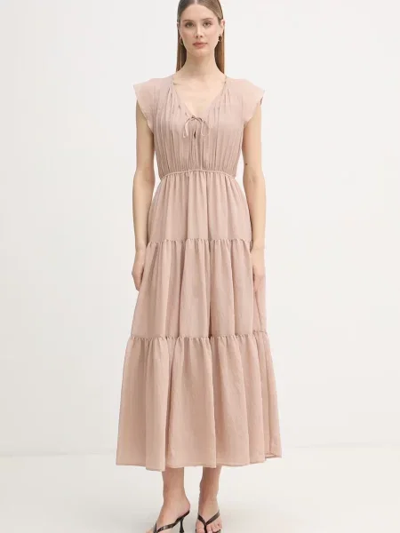 Gaudi sukienka babydoll z beżowa