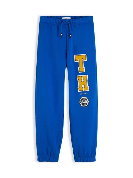 TOMMY HILFIGER Pantaloni VARSITY albastru / galben închis / negru / murdar alb