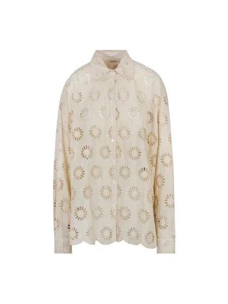 Sneakersy Ottodame zamszowe białe