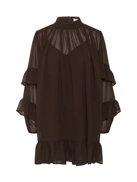 Gestuz rochie mini evazati maro