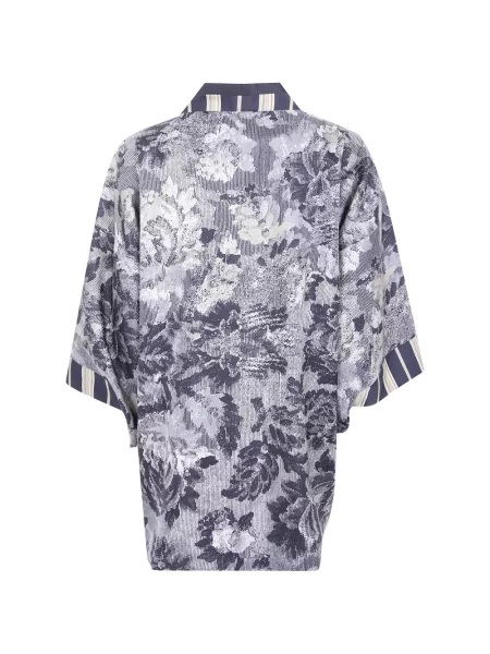 Gėlėtas raštuotas paltas Antonio Marras pilka