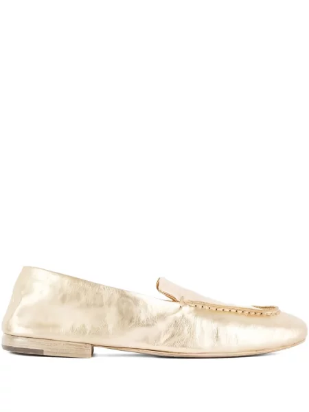 Pantofi loafer Marsell din piele auriu