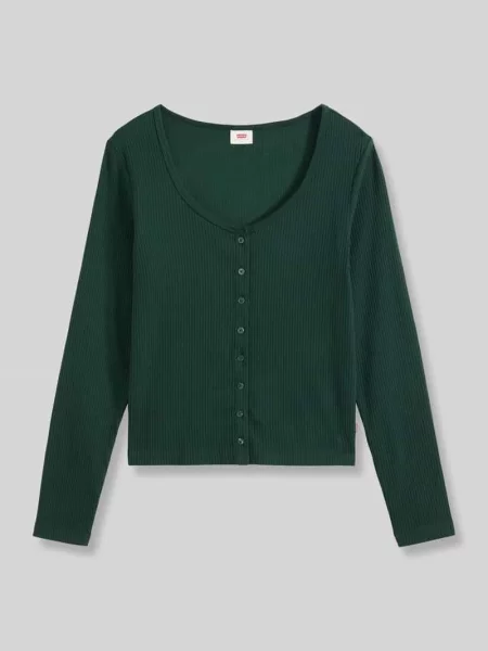 Bluzka z długim rękawem o kroju regular fit z mieszanka bawełny model AUSTEN' Levi's