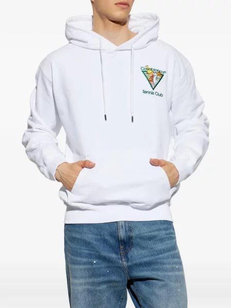 Τένις hoodie Casablanca με κέντημα λευκό