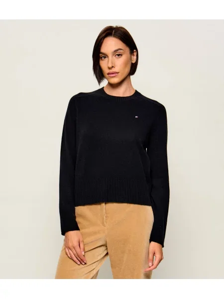 Tommy Hilfiger De lână pulover negru