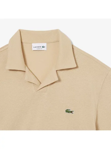 Классическое поло Lacoste бежевое
