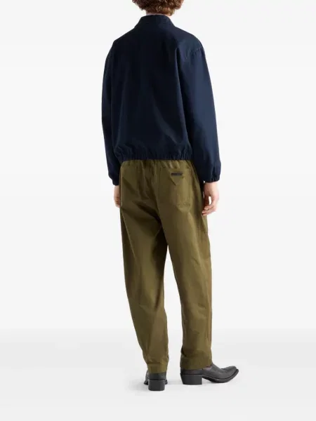 Pantaloni Prada cu autograf verde