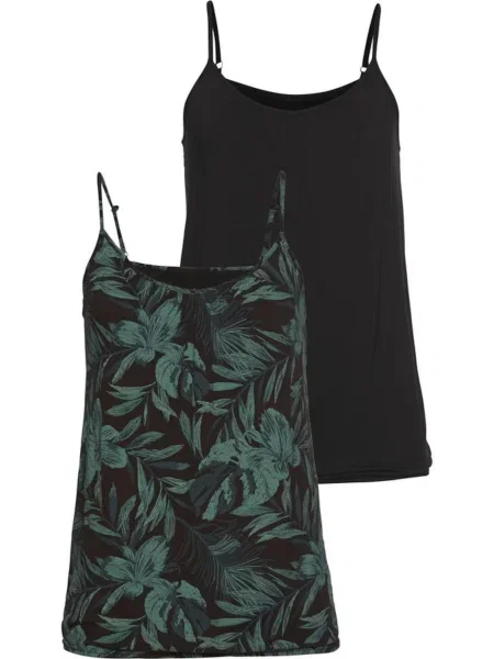 LASCANA Top smaragd črna