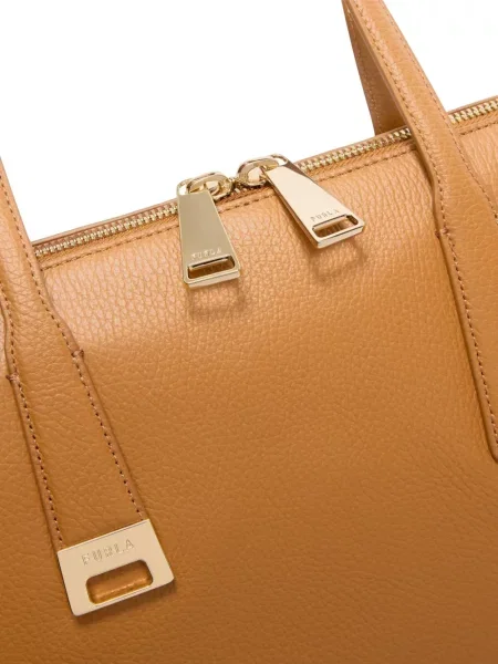 Geanta de piele Furla din piele maro