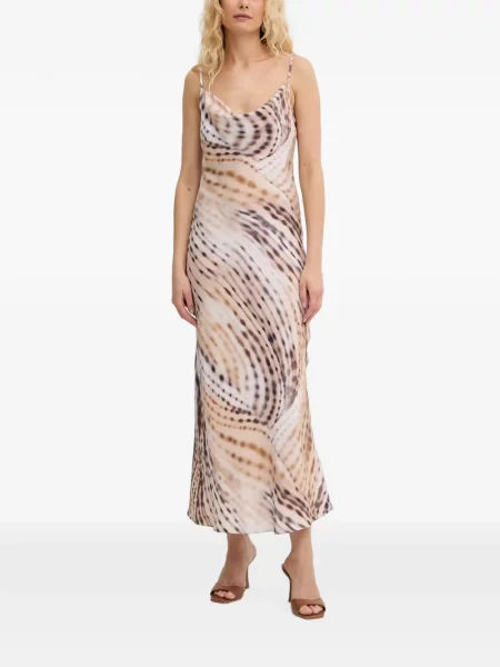 Rochie midi Guess cu imagine cu imprimeu abstract